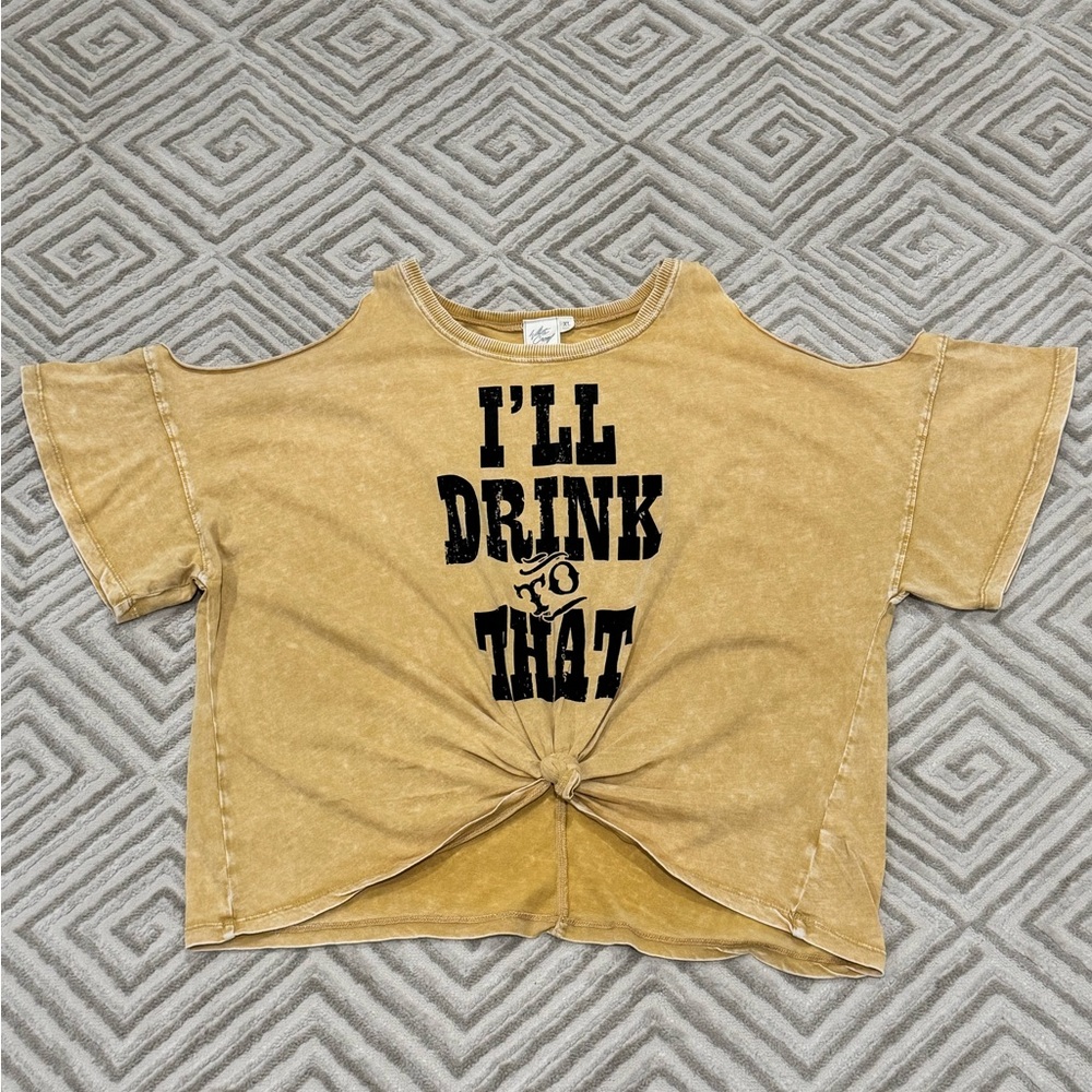 Western off the shoulder tee